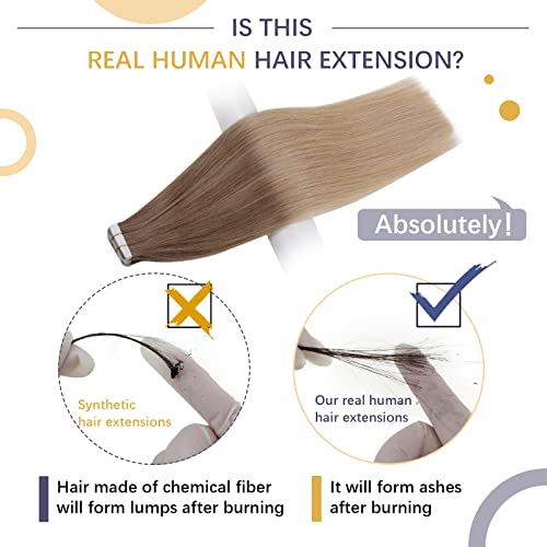 Спестете 12% на лентата за изграждане на човешки косъм, златисто-блондинистой лентата за изграждане на 16p24 14 инча, 50 г /20 бр.