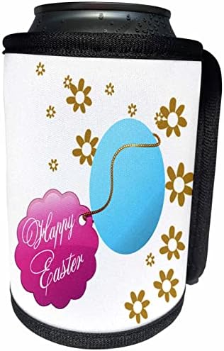 3dRose Milas Art - Великден - Великденски яйца с биркой - Опаковки за бутилки - охладител (cc-360395-1)