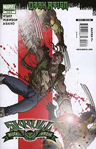 Скрулл убива Cru (2 серия) #3 VF / NM ; Комиксите на Marvel | Dark Reign