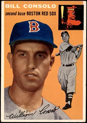 1954 Топпс # 195 Били Консоло на Бостън Ред Сокс (Бейзболна картичка) VG/EX+ Ред Сокс