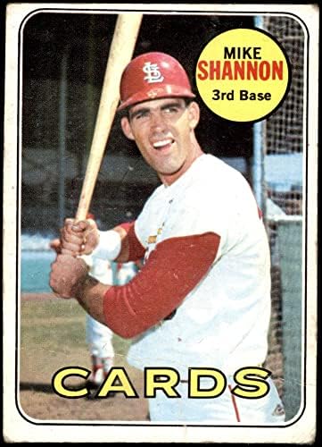 1969 Topps # 110 Майк Шанън на Сейнт Луис Кардиналс (Бейзболна картичка) СПРАВЕДЛИВИ Кардинали