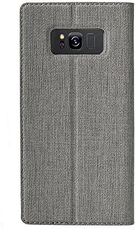 Feitenn Samsung Galaxy S8 Active Чанта-портфейл от Изкуствена кожа с панти капак и стойка, Държач за карти, Магнитна Закопчалка, Прозрачна