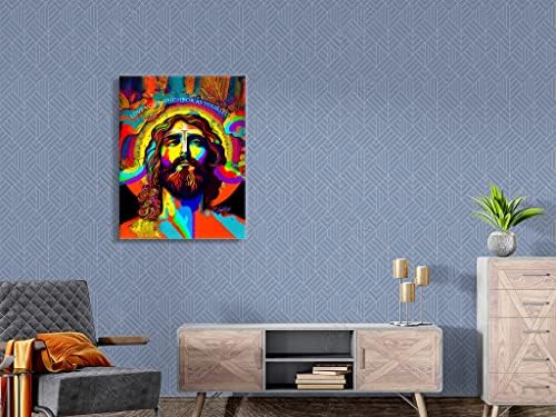 Картина на Исус Платно Стенно Изкуство Християнски Подаръци, Плакат с Исус Религиозно Съвременно Произведение на Изкуството Христос в Духовен Рамка за Спалня Дек?