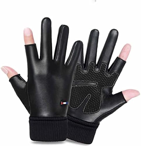 Зимни ръкавици TJLSS, мъжки И дамски Топли флисовые ръкавици, ръкавици за бягане на открито, Ски ръкавици за моторни шейни (Цвят: A,