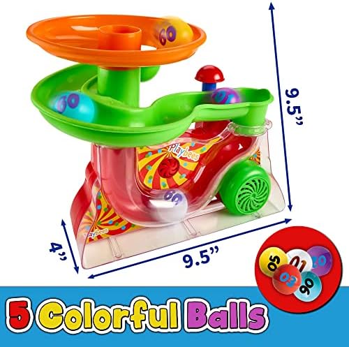 Playbees Busy Ball Popper Играчки - Активна Музикална играчка с 5 Цветни Топки за Обучение на малки Деца, активност на STEM, Подарък