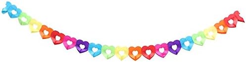 Цветна Хартиена Венец за Св. Валентин, Банер за детски Рожден Ден, Сватба Флагчета, Сватба Банер с Мечка, Знамена (Модел D)