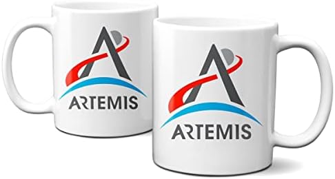 Чаша с логото на програмата на НАСА Артемида-Версия 2 на 11 грама