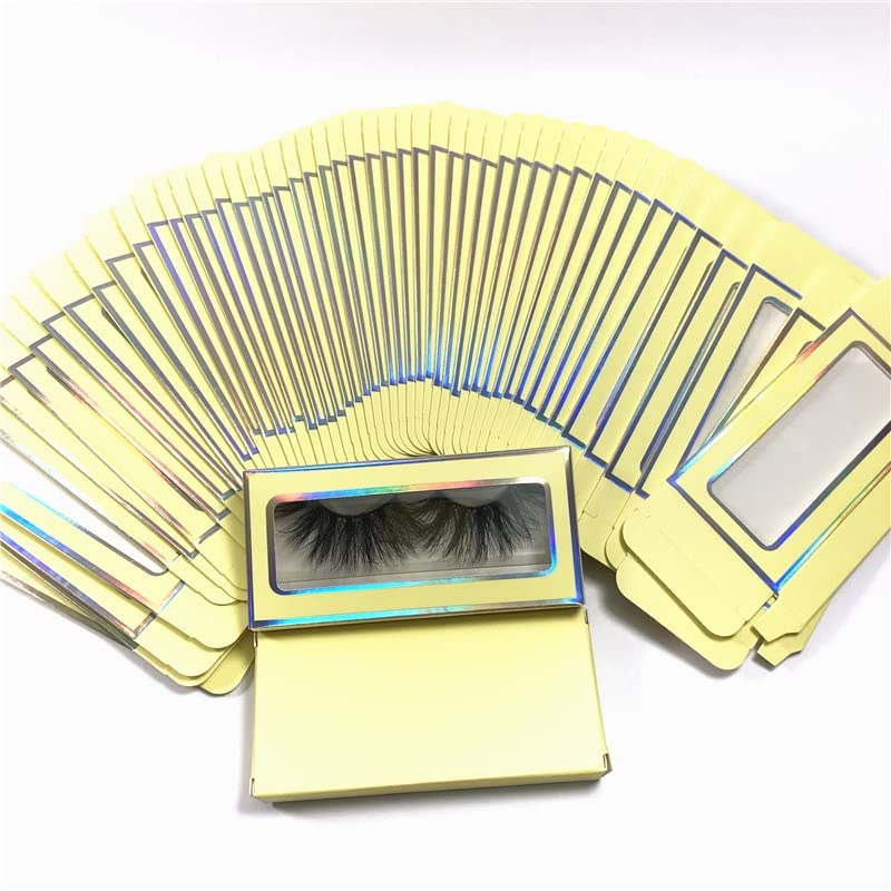 Хартиена кутия за опаковане на миглите, кутии за мигли, опаковка 10 мм-25 мм, калъф за мигли на едро (Цвят: 28 размер: 50 скоростна без