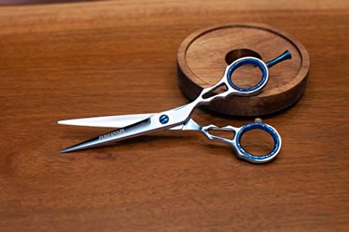 Ножица за Подстригване на Коса Ножици 5,5 Фризьорски салон Обикновени Ножици От Японска Неръждаема Стомана със Сменяеми Вложки за Пръстите