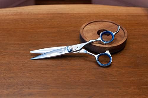 Ножица за Подстригване на Коса Ножици 5,5 Фризьорски салон Обикновени Ножици От Японска Неръждаема Стомана със Сменяеми Вложки за Пръстите