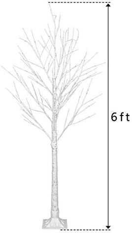 YOUBTQ 6-Подножието Коледна Елха във формата на Снежинка с 96 led Крушки, стойка за бижута, Декорация за Дома Градина, Лятото, Сватба,