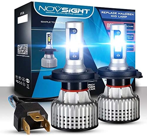 Комплект за смяната на лампите led светлини H4 9003 HB2 с две светодиодни чипове Bridgelux-КОЧАН, с капацитет до 10 000 лумена, студен