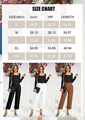 Дамски Модел Панталони Febriajuce, по-Леки Работни Панталони до Глезените, Бизнес Ежедневни Панталони за Пътуване с Джобове