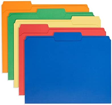 100 Blue Summit Консумативи 1/3 парче, Папки за документи, Размер на букви, Различни цветове, включително и на сини, червени, зелени,