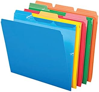 Папка за файлове с повишен раздели Pendaflex Ready-Tab, издълбани върху 1/3 част: Различни, Размер на букви, различни цветове, 50 бр. / опаковане.
