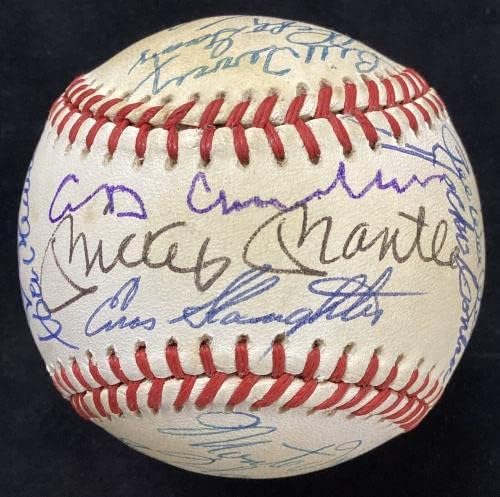 Подписан бейзбол Зала на Славата ABG Mantle Уилямс Koufax +22 Бейзболни топки с автографи на HOF JSA - Autograph