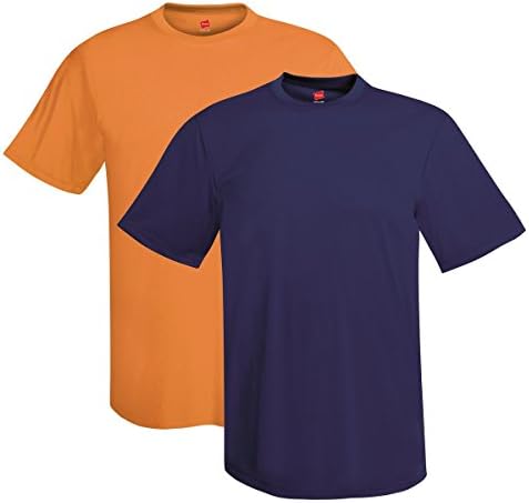 Мъжка тениска Hanes Cool Dri с къс ръкав UPF 50+ (опаковка от 2 броя)