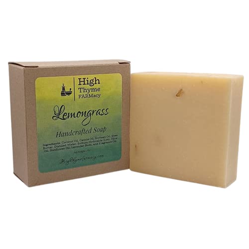 Сапун с високо съдържание на мащерка FARMacy Lemongrass Soap - 5 Мл собственоръчно Сапун с натурален лимонов масло и истински лемонграссом