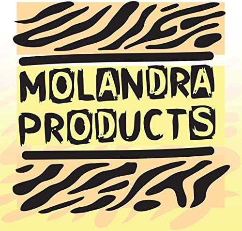 Molandra Products не е бележка - Бяла бутилка за вода от неръждаема стомана, 20 грама с карабинка, Бяла