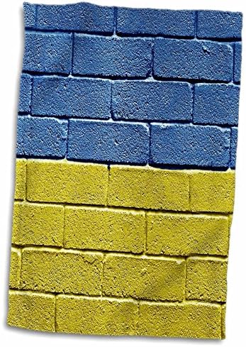 3. Начертайте Националното знаме на Украйна в тухлена стена Украински кърпи (twl-157006-3)