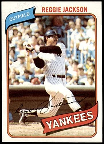 1980 Topps 600 Реджи Джаксън Ню Йорк Янкис (Бейзболна картичка) Ню Йорк / Mount Янкис