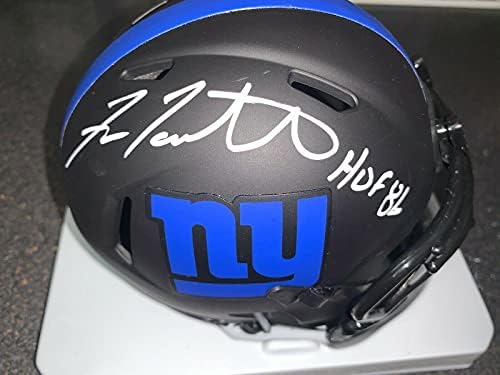 Фран Tarkenton Ню Йорк Джайентс Копито 86 Подписа Мини-Каска Eclipse Riddell - Мини-каски NFL с автограф