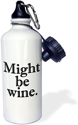 3dRose Може да бъде спортна бутилка за вода, вино Blue, 21 унция, Боядисана