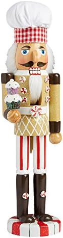 Домашен Дървена Коледен Лешникотрошачката от Нантакета, 15 Инча (за печене на кексчета)