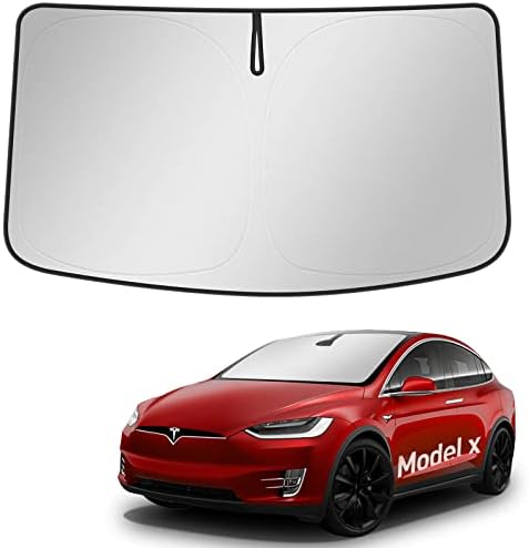 BASENOR Tesla Модел X сенника на Предното Стъкло Сгъваема сенника Защитен Калъф за Слънцезащитен Козирка с Чанта За Съхранение Подходящ