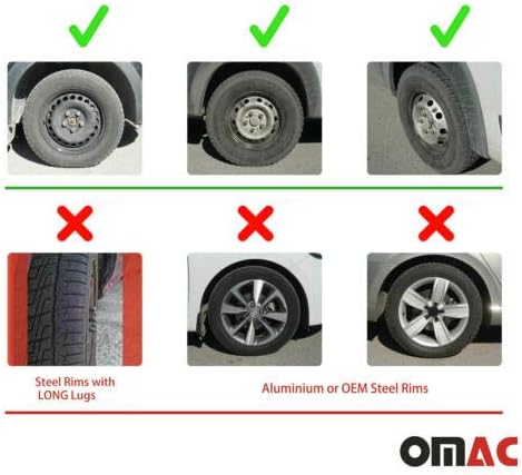 Джантите OMAC 16 Инча за Toyota Tacoma Сив и лилав цвят 4 бр. Капака Джанти - Шапки ступиц - Подмяна на външната повърхност на автомобилни гуми