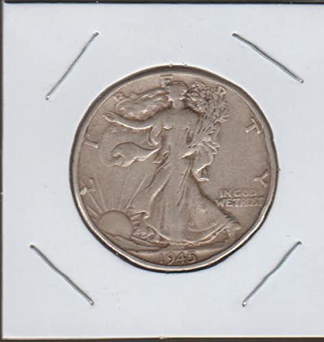1945 Liberty Walking (1916-1947) (90% сребро) Избор на полдоллара, много е добър