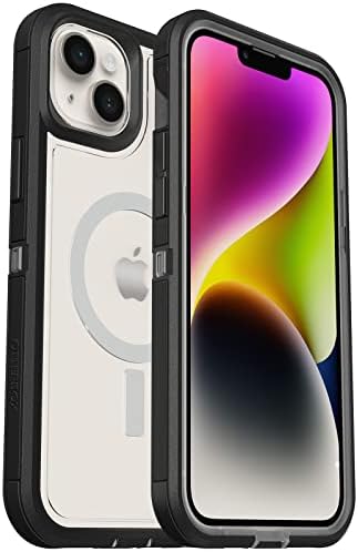 Калъф OtterBox за iPhone 14 Defender Plus Series XT - от ЧЕРЕН КРИСТАЛ, без екран, здрав, прикрепен към MagSafe на съвсем малък
