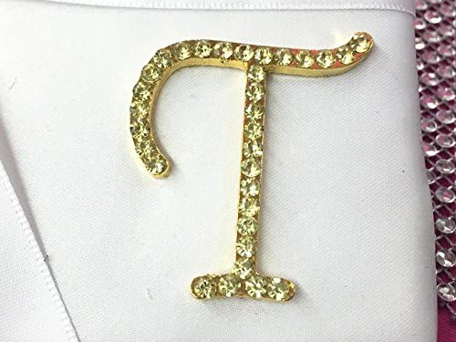 Книга за гости с подпис Sweet 16 с кристали и златен монограм, персонални буквата T