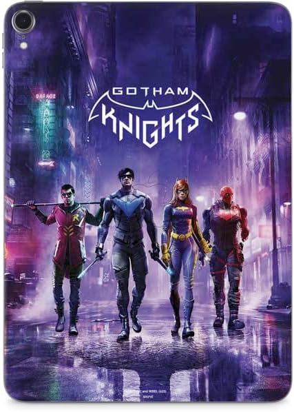 Кожата таблет със стикер Skinit е Съвместим с iPad Pro 11in (2018-2019) - Официално лицензиран дизайн Warner Bros Gotham Knights