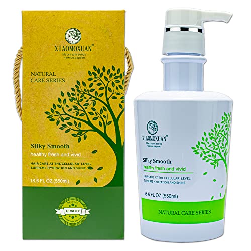 Xiaomoxuan Крем-средство за разнищване на къдрава коса за деца, жени, мъже - Витамини маска за коса - Органично масло от чаено дърво