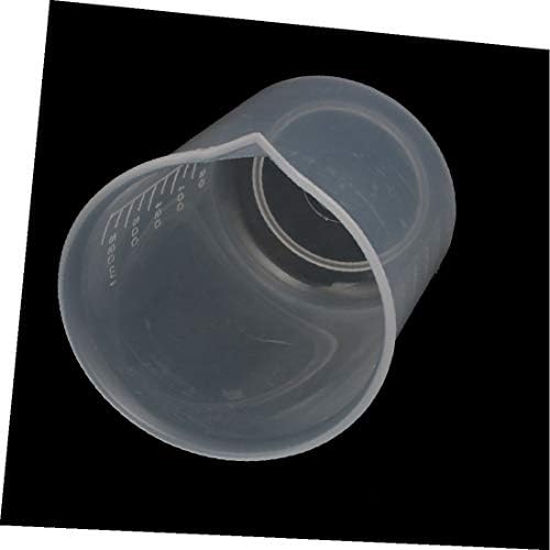X-DREE 5шт 300 мл PP Пластмасова Мерителна чаша за измерване на обема, прозрачен 78 mm x 95 мм (Bicchiere graduato volumetrico in plastica