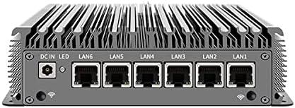 HUNSN Micro Firewall Техника, Мини-КОМПЮТЪР, VPN, Компютър-рутер, Intel Core I3, 8140U, RC05, AES-NI, 6 x 2.5 GbE I225-LM, 6 x USB, VGA,