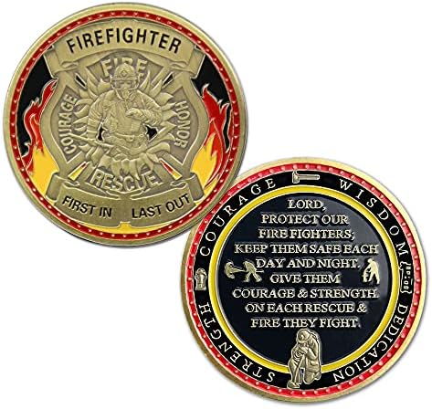 Монета на Повикване Пожарникар Фуньяна Монета Молитви на бог за Спасението на Противопожарна защита