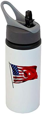 Спортна бутилка ExpressItBest 22 грама - Флаг Турция (Турчин) - Изобилие от възможности