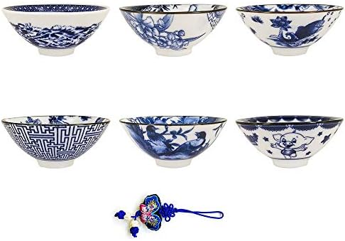 Чаена чаша ZHAMS Kungfu, Японската Чаена чаша цветовете на морските вълни Лонг Куан, Комплект от 6 (F)