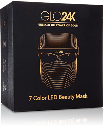 GLO24K 7 Цветна Козметична Маска за лице L E D