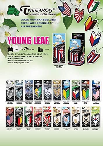 Дървесна Жаба С аромати на Млади Листа на Череша, Скуош, 6 Опаковки, Флаг на САЩ, Освежители за Въздух За Захващане В Автомобила