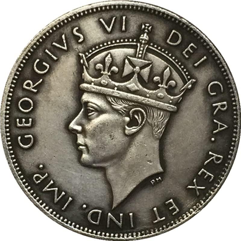 Кипър монети 1938 Г., Месинг, със сребърно покритие, Старинни Занаяти, Колекция от Чуждестранни Възпоменателни монети