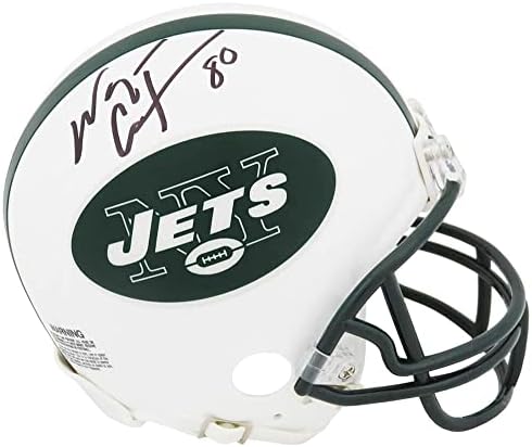 Уейн Чребет подписа мини-каска защитник на Ню Йорк Джетс Ридделла (VSR4) - Мини-каски NFL с автограф