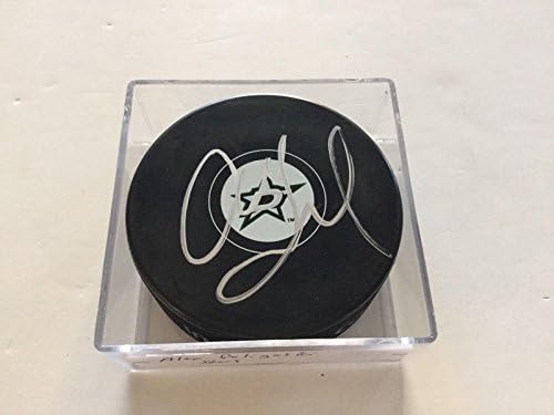 Алекс Голигоски подписа хокей шайба Далас Старс с автограф от b - за Миене на НХЛ с автограф