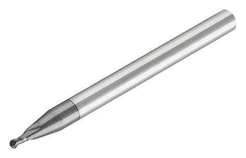 Миниатюрна Топка Бележка слот за Micro 100 BMS-021-2 с канавкой спирала на 30 °, Диа на нож е 0,021 инча, Диаметър джолан 1/8 инча, Дължина