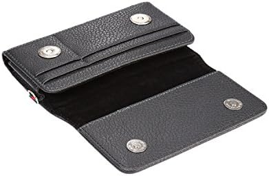 BlueSea 2122-001 Черна Поясная чанта от изкуствена кожа с държач за колан, Малка (~ 4.8 инча) Черен