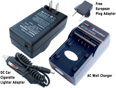 iTEKIRO AC Стенно Зарядно за Кола dc Комплект за Panasonic DMW-BCF10E + iTEKIRO 10-в-1 USB Кабел За зареждане