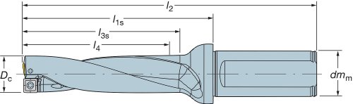 Drill е sandvik Coromant 880-D4400L50-04 със сменен сверлом Corodrill 880, код стил инструмент 880.L-04, Джолан 1,969 , диаметър на опашка
