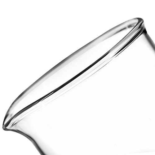 Чаша, 3000 мл - Висока форма с клюн - Бял, с класификация 250 мл - Borosilicate стъкло 3.3 - Eisco Labs